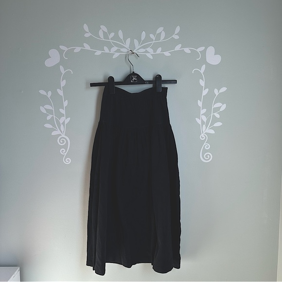 Vintage I.B. Diffusion Black Highwaist Circle Skirt Size M - Picture 1 of 5